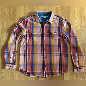 Outerknown Men’s Blanket Shirt M Calypso Plaid